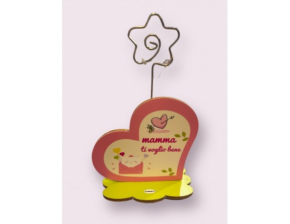 PORTAFOTO con SUPPORTO SPIRALE MAMMA -  ( Ideale per la festa della mamma  )