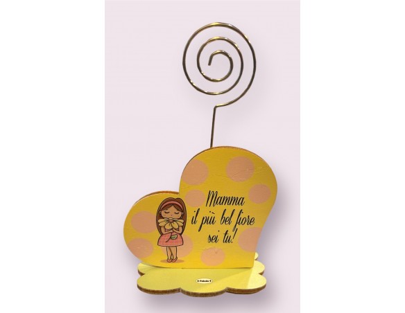 PORTAFOTO con SUPPORTO SPIRALE MAMMA -  ( Ideale per la festa della mamma  )
