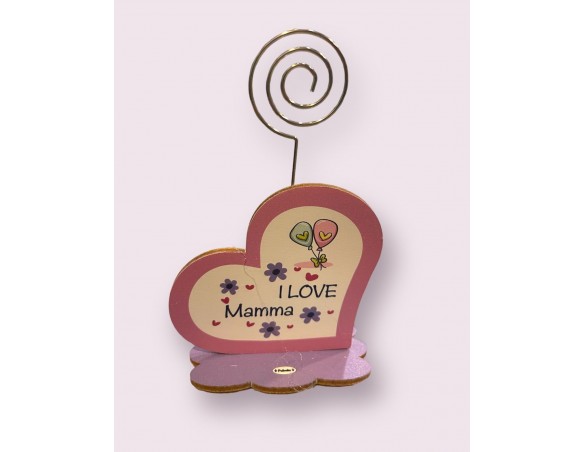 PORTAFOTO con SUPPORTO SPIRALE MAMMA -  ( Ideale per la festa della mamma  )
