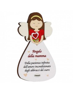 Magnete Angelo calamita Della Mamma In Legno Naturale (...