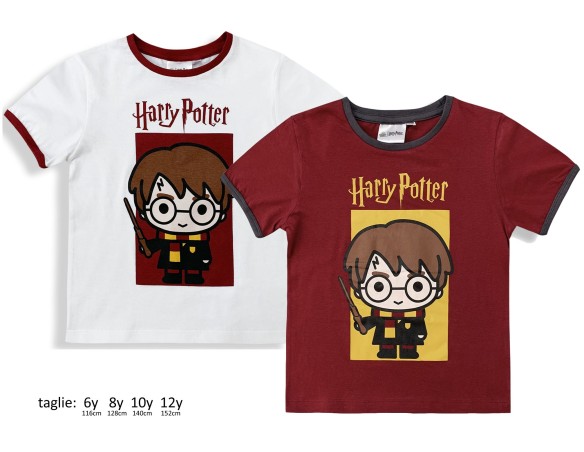 T shirt in cotone BAMBINO harry potter 1191 dalla 6 alla 10 anni