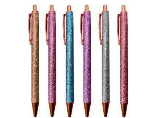 Penna a sfera glitter, refill standard STELLA