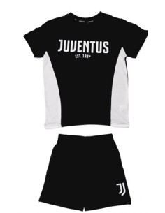PIGIAMA MANICA CORTA UOMO JUVENTUS JUVE UFFICIALE 14109 nero