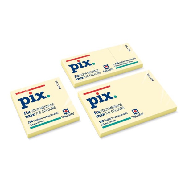 Blocco Memo Top Quality PIX 75x75 100ff cf 12pz
