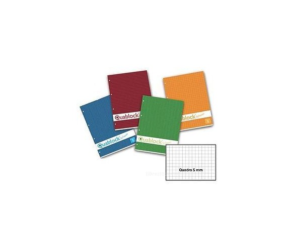 Blocco collato Quablock A4 5mm Pigna