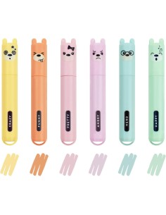 Legami - Teddy's Style, Set di 6 Mini Evidenziatori,...