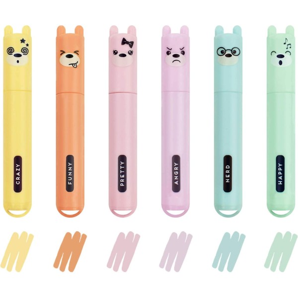 Legami - Teddy's Style, Set di 6 Mini...