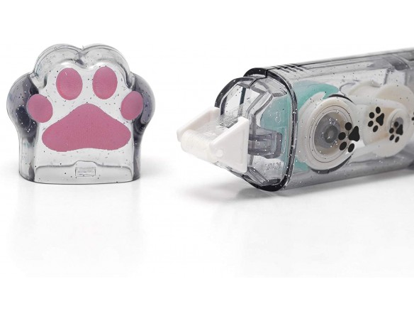 Legami - Colla a Nastro, Meow, 2x10 cm, Nastro Adesivo con Struttura a Nido d'Ape Lungo 3 metri per Lato, a Forma di Zampa