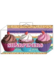 SET GOMME PER CANCELLARE E TEMPERINO CUPCAKE SHARPENERS...