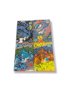 Maxi Quaderno SJ Gang Animali Boy Rigatura 10 mm