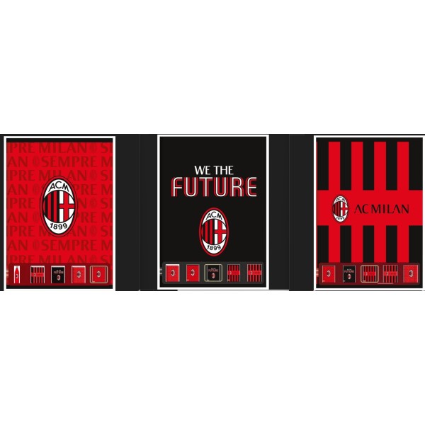Maxi QUADERNO MILAN rigo a UFFICIALE MAXI seven