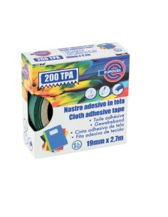 Rotolo Nastro scotch tela telato tpa200 verde 19x2.7...