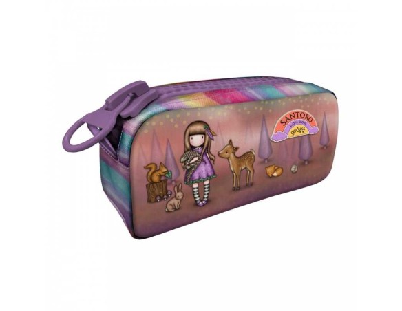 BUSTA CON MEGA CERNIERA gorjuss BE KIND TO ALL CREATURES santoro ASTUCCIO scuola 1127GJ05 zip