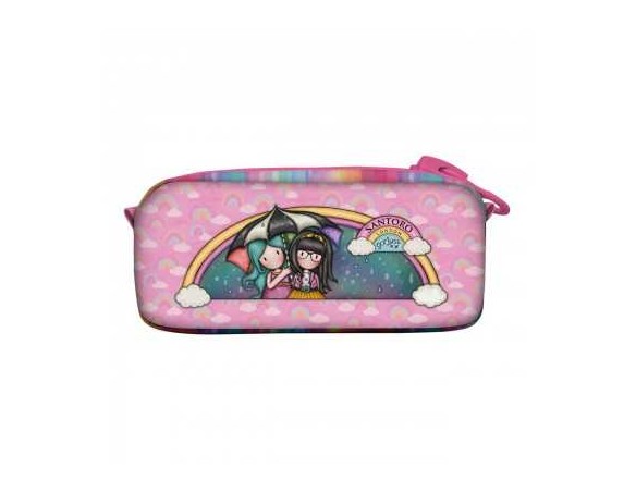 BUSTA CON MEGA CERNIERA gorjuss BE KIND TO EACH OTHER santoro ASTUCCIO scuola 1127GJ06 zip
