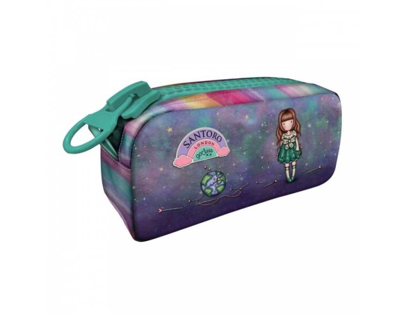 BUSTA CON MEGA CERNIERA gorjuss BE KIND TO OUR PLANET santoro ASTUCCIO scuola 1127GJ07 zip