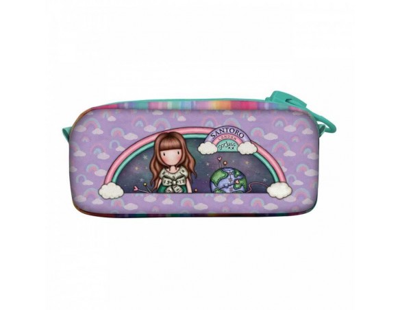 BUSTA CON MEGA CERNIERA gorjuss BE KIND TO OUR PLANET santoro ASTUCCIO scuola 1127GJ07 zip