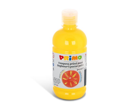 COLORE TEMPERA PRONTA GIALLO PRIMARIO 500 ML MARCA PRIMO