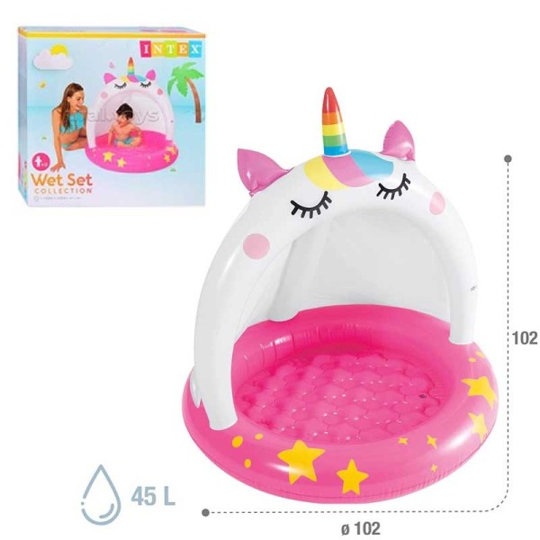 Piscina Baby Pool Caticorn cm 102x102(58438NP)