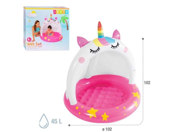 Piscina Baby Pool Caticorn cm 102x102(58438NP)