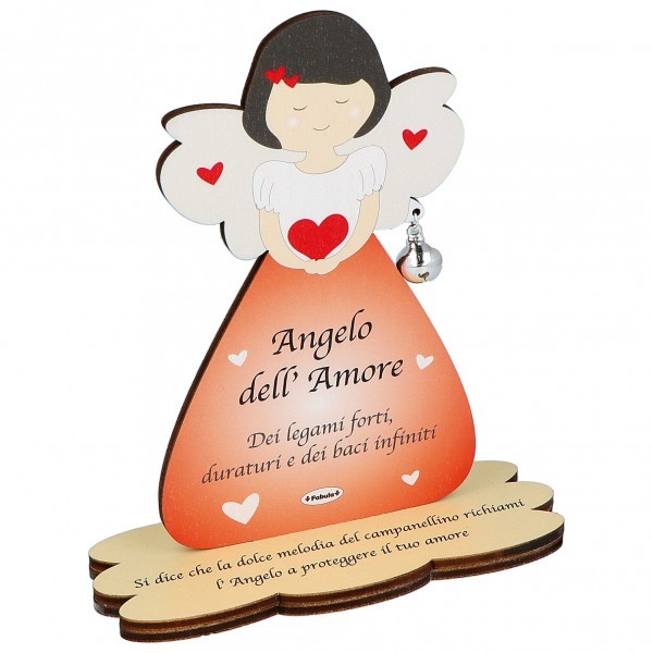 Porta Foto/Memo Angelo Dell'amore In Legno...