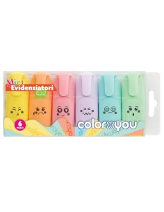 MINI EVIDENZIATORI PASTEL PASTELLO colorxyou