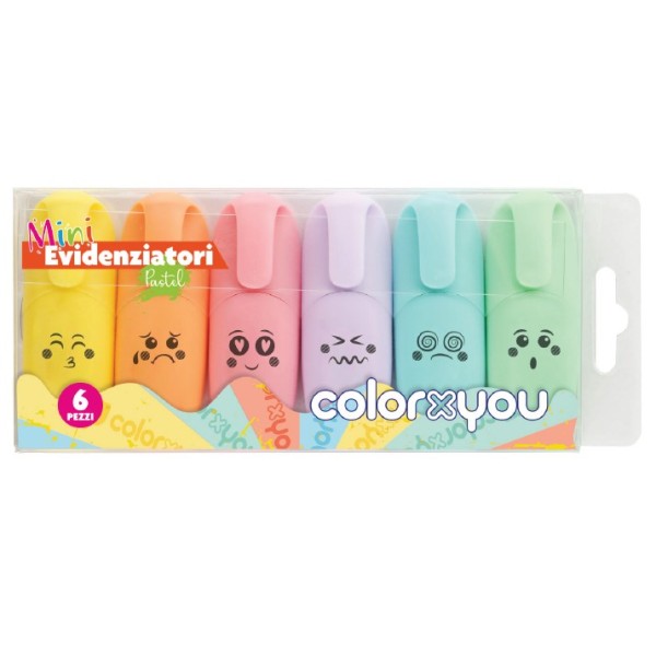 MINI EVIDENZIATORI PASTEL PASTELLO colorxyou