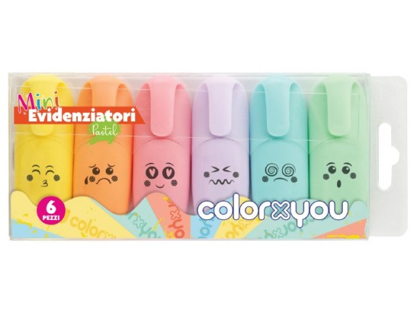 MINI EVIDENZIATORI PASTEL PASTELLO colorxyou