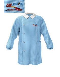 GREMBIULE SIGGI ® ASILO MASCHIETTO BAMBINO CELESTE 3888