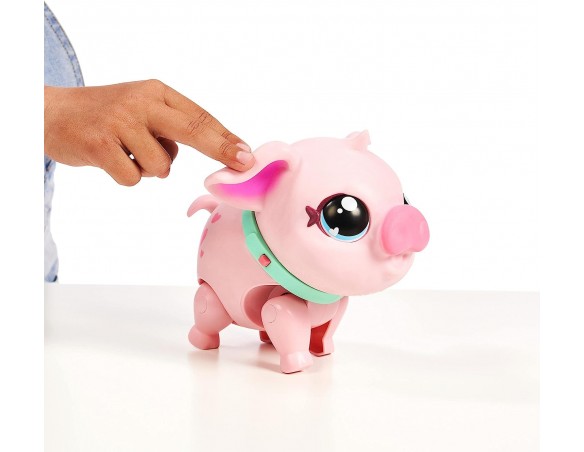 My Pet Pig - Little Live Pets, Piggly Il mio piccolo maialino, animale interattivo che cammina, balla, mangia, a partire dai 5 