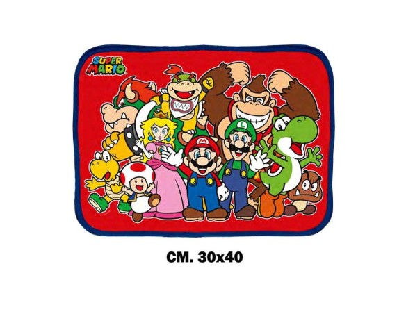 SUPER MARIO TOVAGLIETTA RIPIEGABILE IMPERMEABILE CM 30x40 TV09SM SUPER MARIO