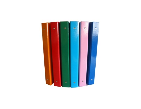 Raccoglitore con Copertina Lucida 4 Anelli d.30mm 22x30cm - Rosa 9009/FC504