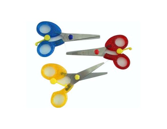 FORBICE FOBICI COLLAGE CM.13 CENTIM. GLITTER SFORZO RIDOTTO IMPUNGATURA FACILITATA