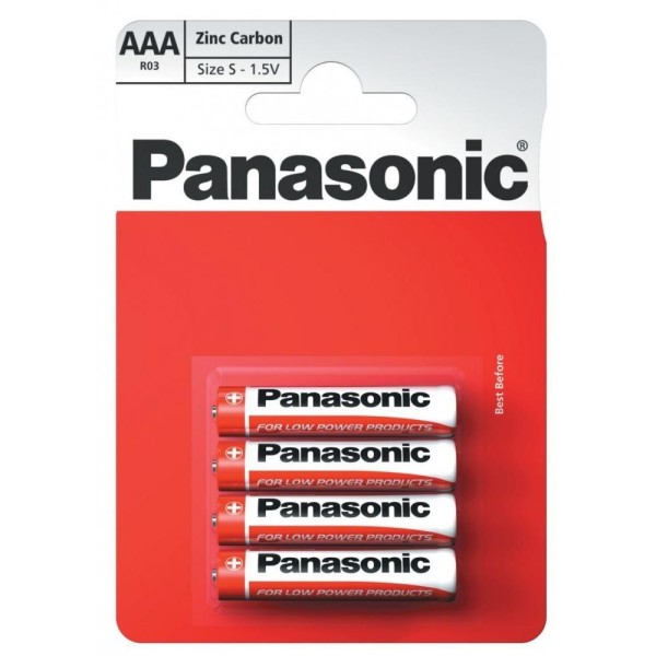 PILA ZINCO MINI STILO 4PZ PANASONIC AAA