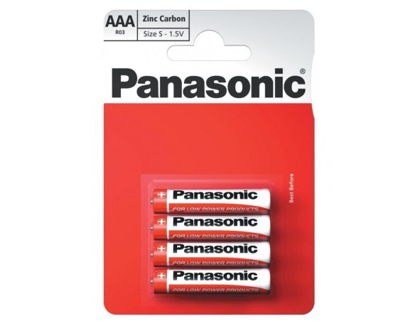 PILA ZINCO MINI STILO 4PZ PANASONIC AAA