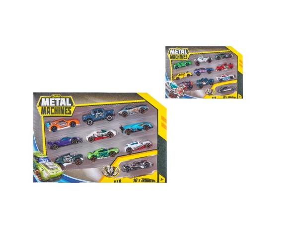 Set Veicoli Metal machines multi set di 10 auto scala 1:64