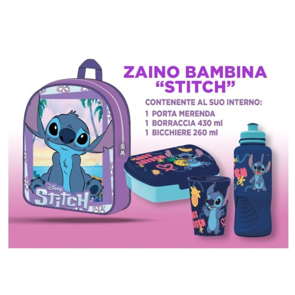 Zainetto stitch da bambina basic misura 30cm...