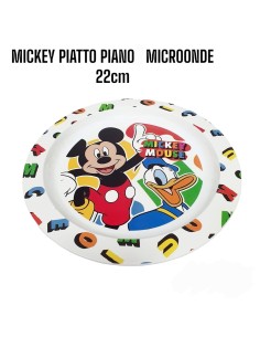 PIATTO PIANO TOPOLINO MICKEY 22 CM - MICROONDE