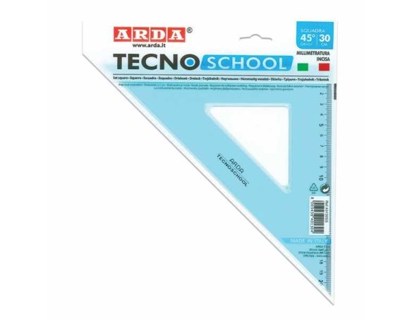 Arda tecno school squadra 45° - 25cm