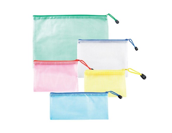 Busta PP Con Rete E Cerniera 33x23cm 1pz (AZ)Lebez