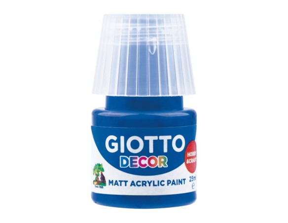 Tempera acrilica 25 ml blu oltremare fila decor