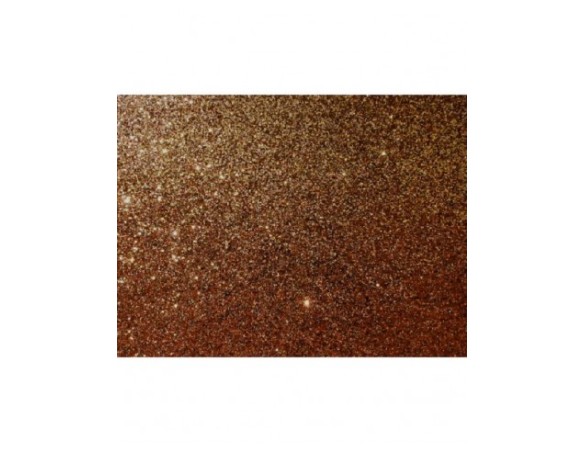 FOGLIO CARTA GOMMA EVA GLITTER MARRONE 40X60