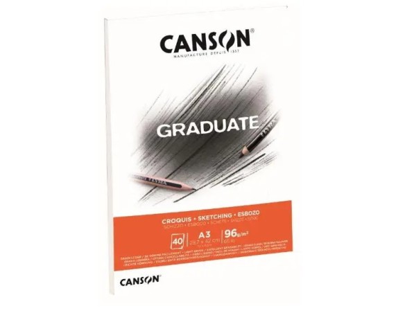 Blocco schizzi schizzo Sketching A3 40fg 96 G M Canson C400110363