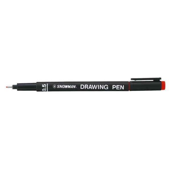 PENNARELLI PIGMENT SNOWMAN 05 DRAWNING PEN ROSSO