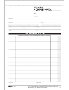 PROPOSTE DI COMMISSIONE IN TRIPLICE COPIA E 5230 CT 23X15 2