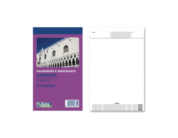 BLOCCO COMANDE DATAUFFICIO AUTORICALCANTI 10X16,5 3 COPIE 25X2 D 16118.8 TRIPLICE COPIA