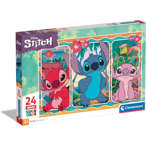 Clementoni- Disney Stitch Supercolor Stitch-24...