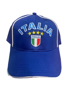 CAPPELLO ITALIA CON VISIERA AZZURRO NON UFFICIALE