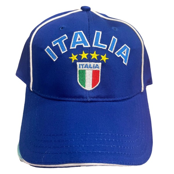 CAPPELLO ITALIA CON VISIERA AZZURRO NON UFFICIALE