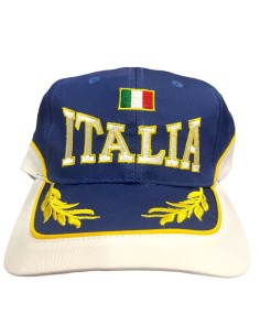 CAPPELLO ITALIA CON VISIERA AZZURRO NON UFFICIALE