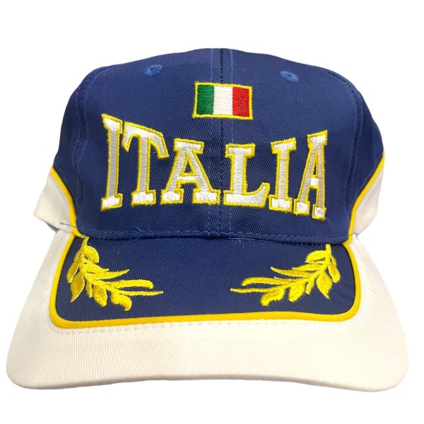 CAPPELLO ITALIA CON VISIERA AZZURRO NON UFFICIALE